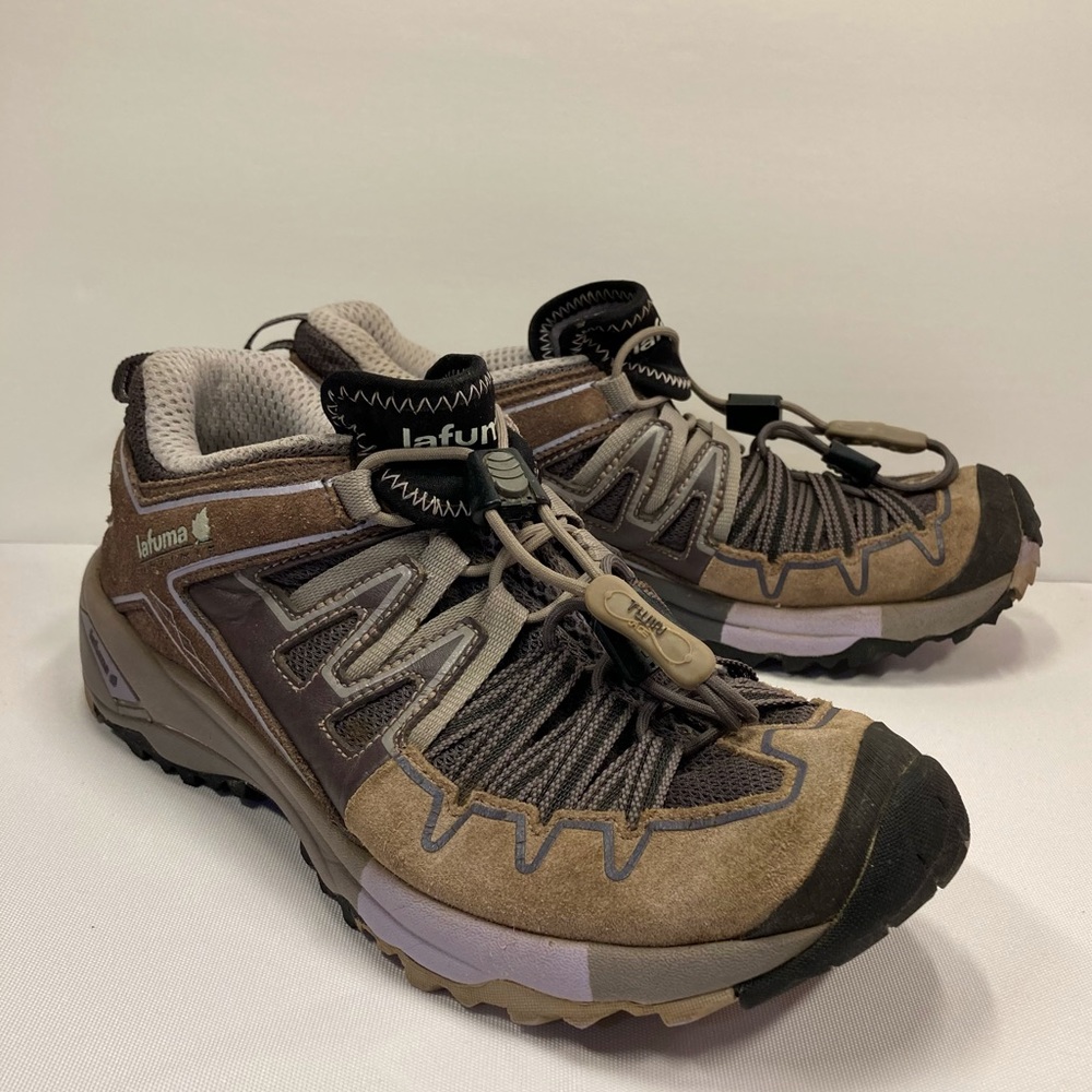 ⛰ Lafuma X-Lite Outdry Gray Leather/Mesh Hiking Shoe Womens sz 7.5